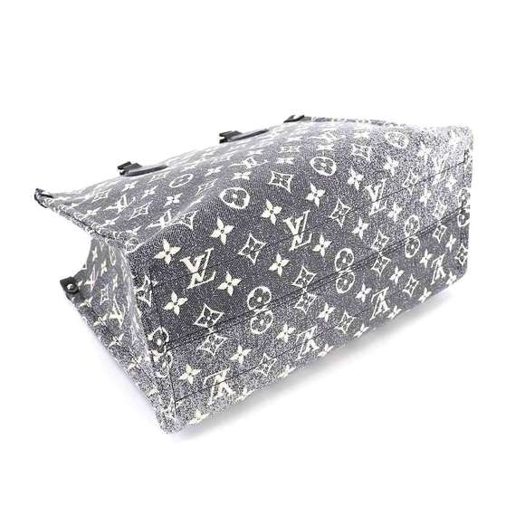Louis Vuitton Monogram Jacquard Denim Onthego MM Gray White Black - Picture 4 of 8